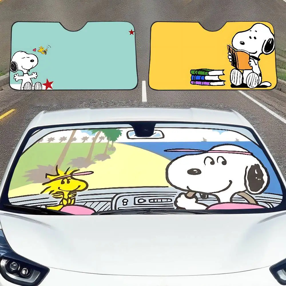 Peanuts Car Windshield Sunshade Cover