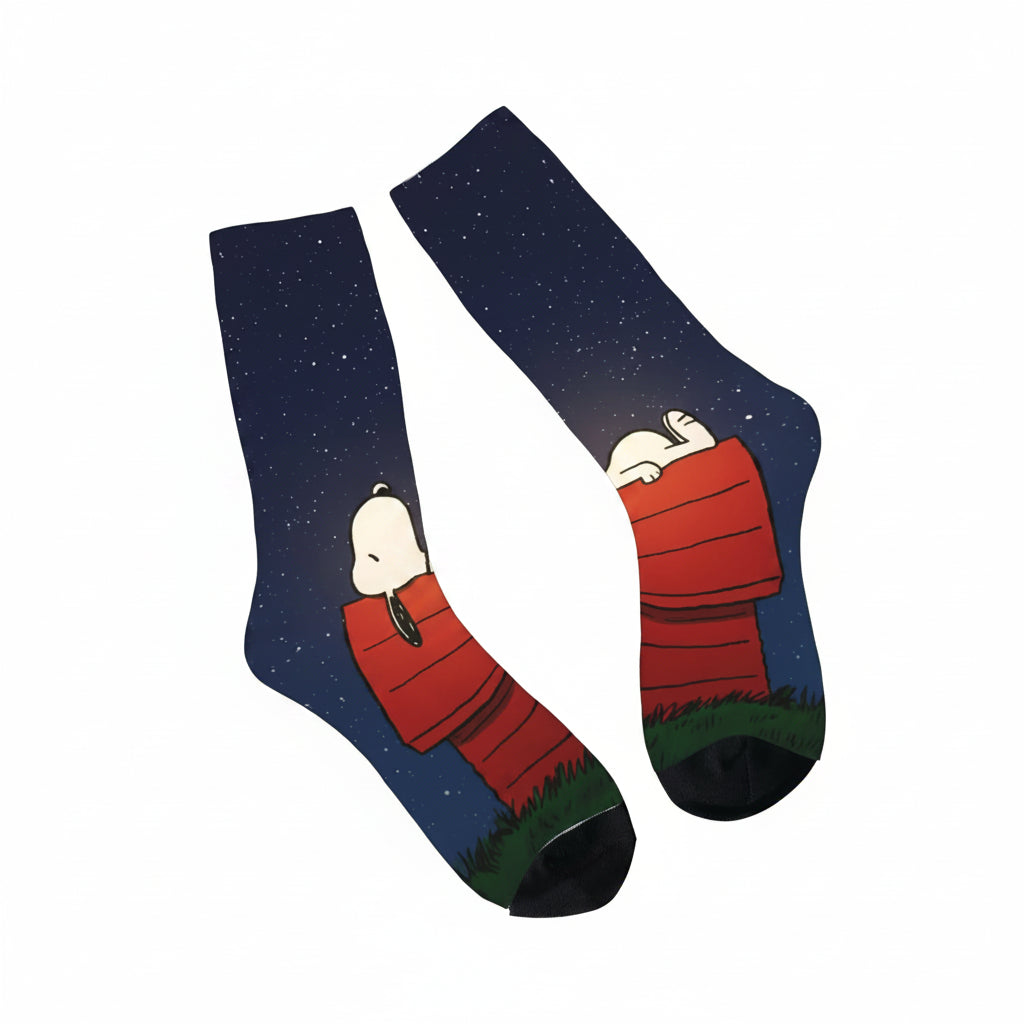 Snoopy Retro Couple Socks – Anti-Skid Design