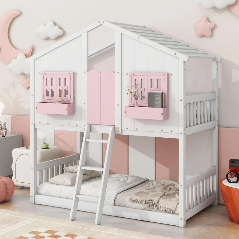 Kid's House Bunk Bed
