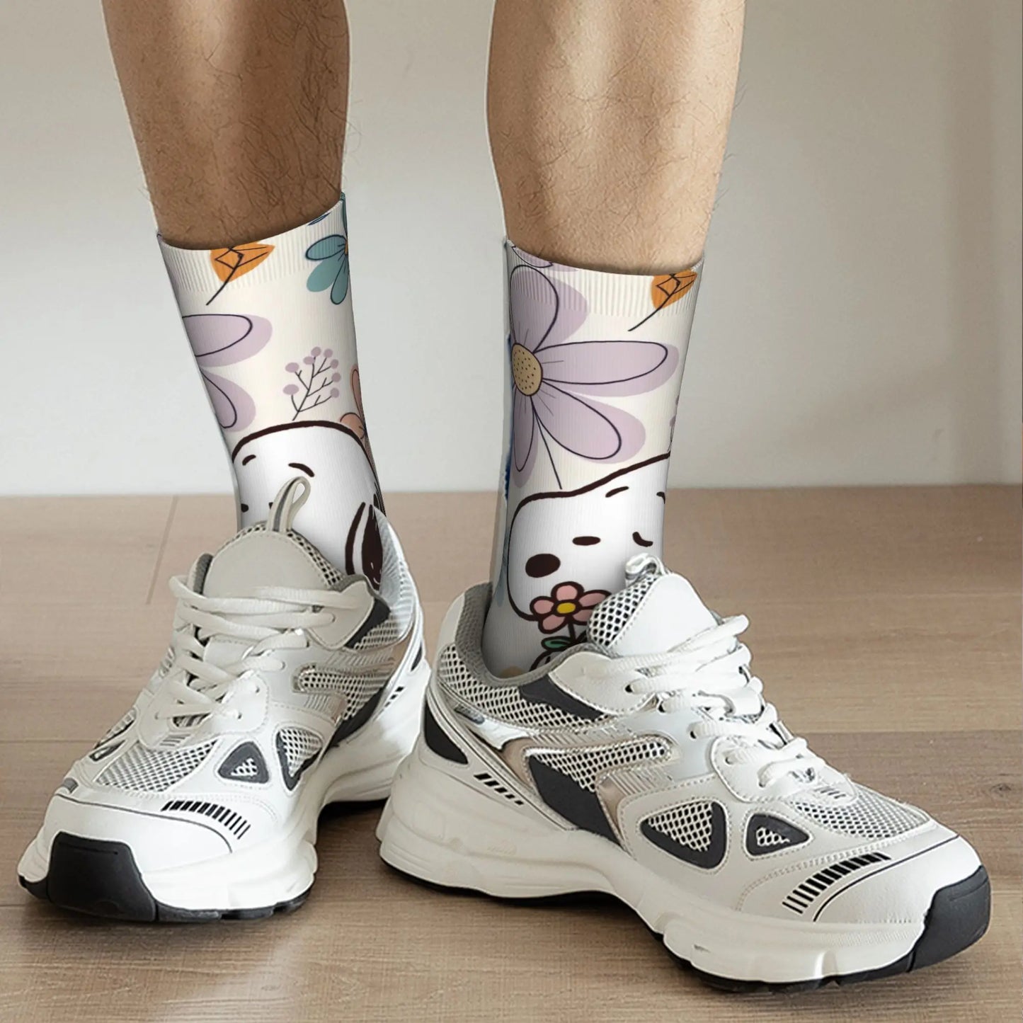 Snoopy Retro Couple Socks – Anti-Skid Design