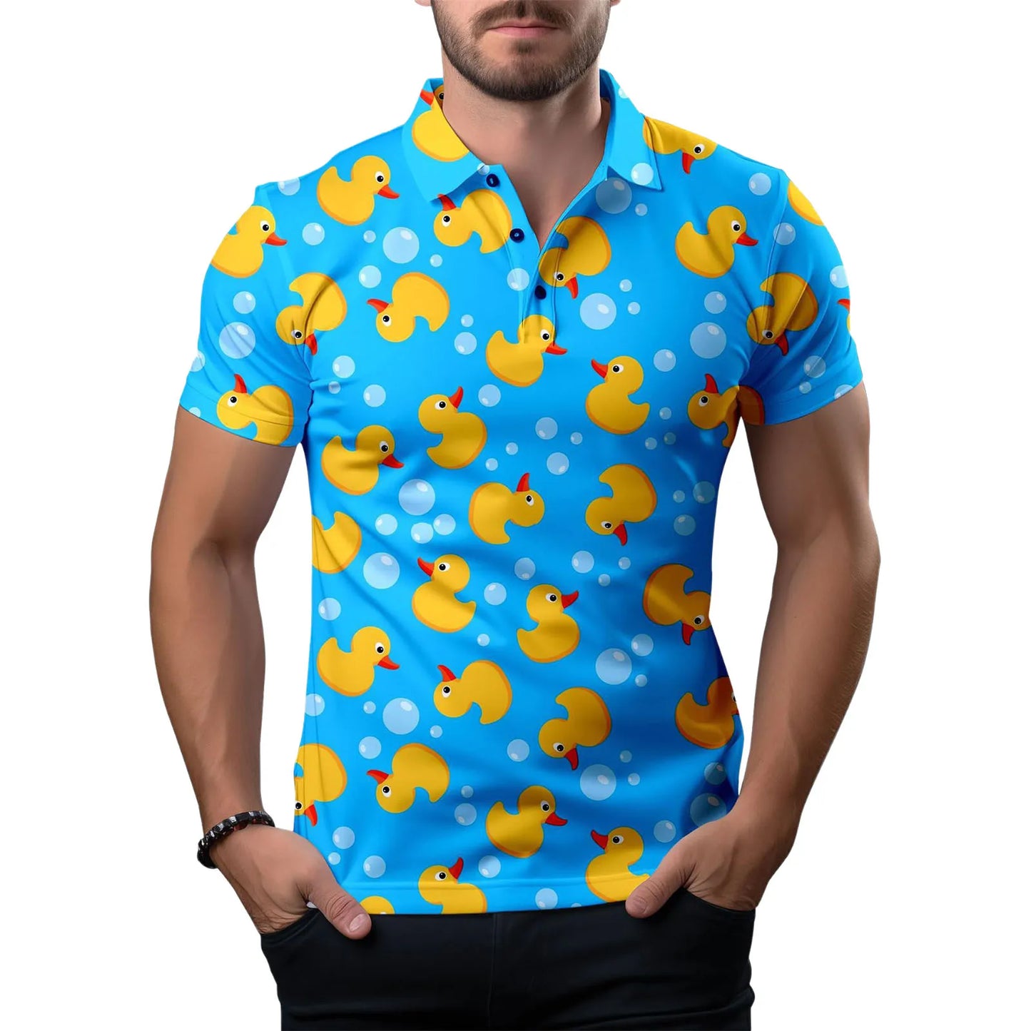 Men's Golf Tennis T-Shirt Moisture-Wicking Short Sleeve Printed Casual Sports Shirt S-6XL