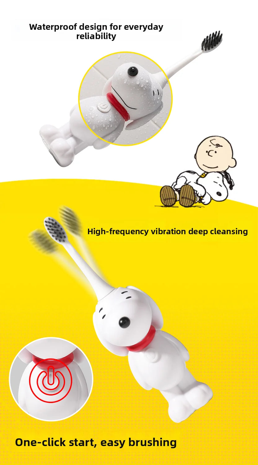 Snoopy Electric Toothbrush – Soft Bristle