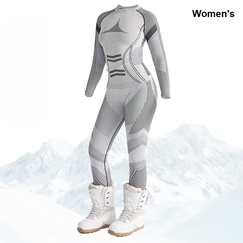Ski Base Layer Set Men Women Thermal Quick Dry Moisture Wicking Compression Wear Winter Sports Outdoor Underwear Tops Bottoms