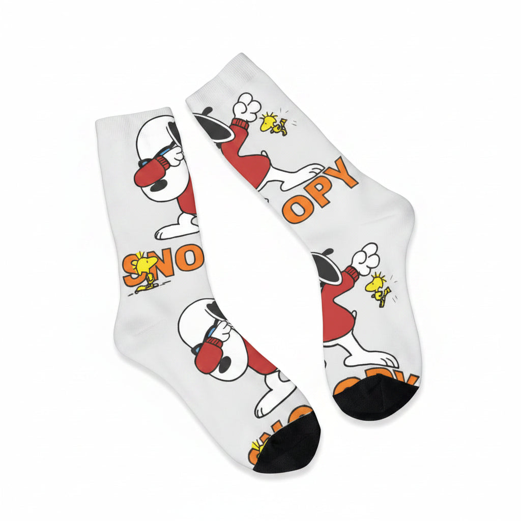 Snoopy Retro Couple Socks – Anti-Skid Design
