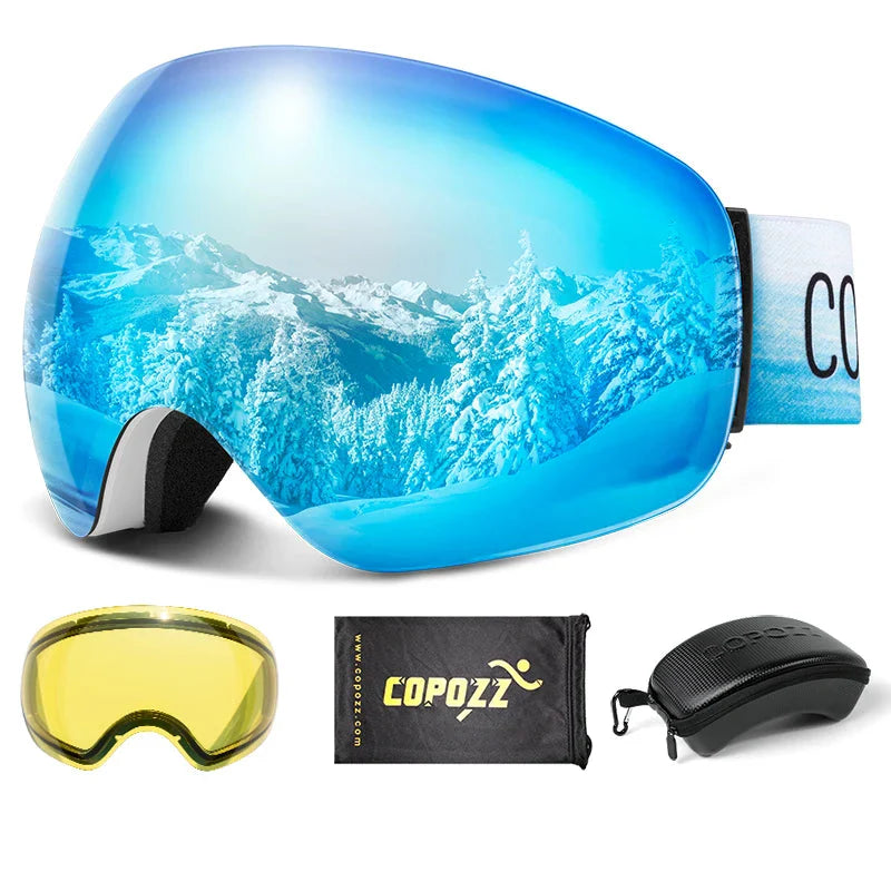Enhanced Night Vision Frameless Ski Goggles