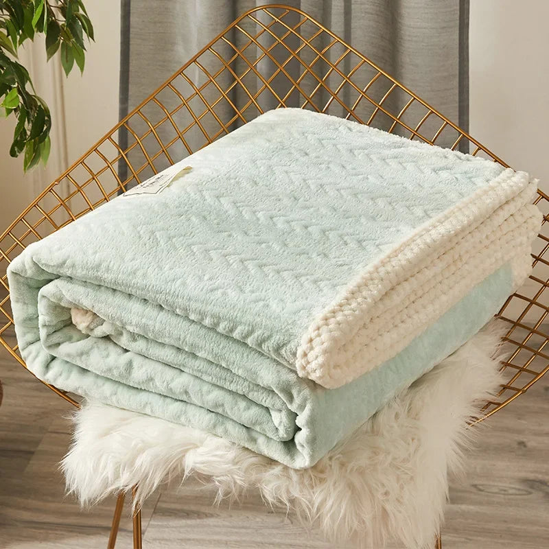 Fleece Flannel Blanket: Single/Queen Size