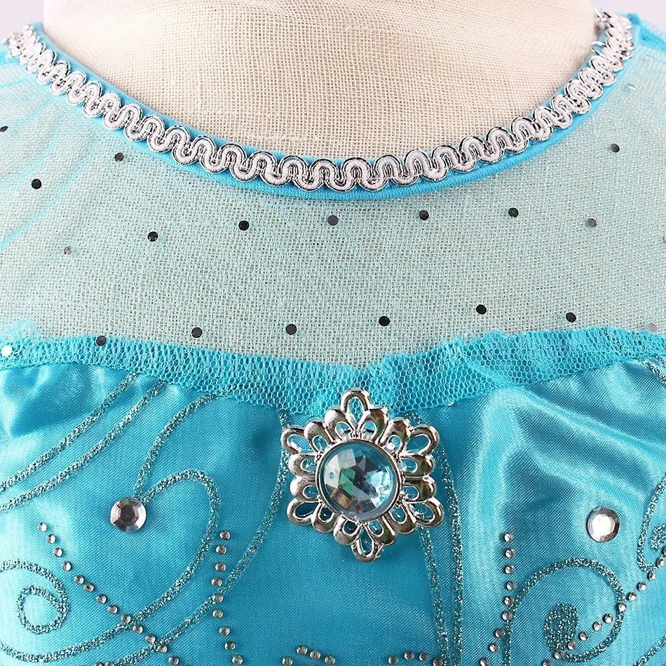 Children’s Carnival Princess Elsa Costume Dress (4+ Years)
