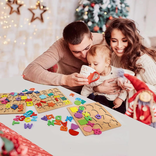 Wooden Puzzles Montessori Educational Learning Toys