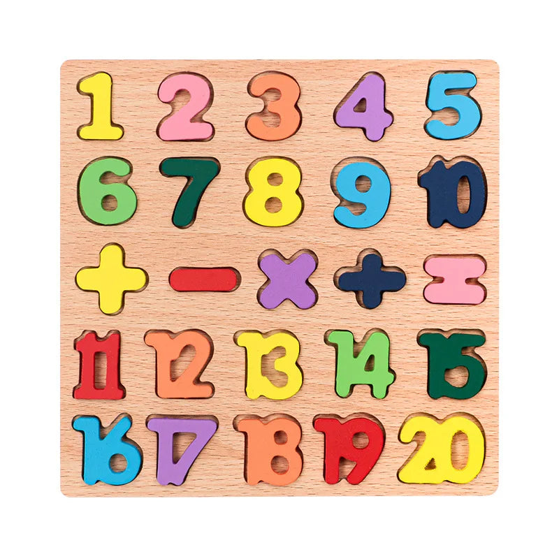 Wooden Puzzles Montessori Educational Learning Toys
