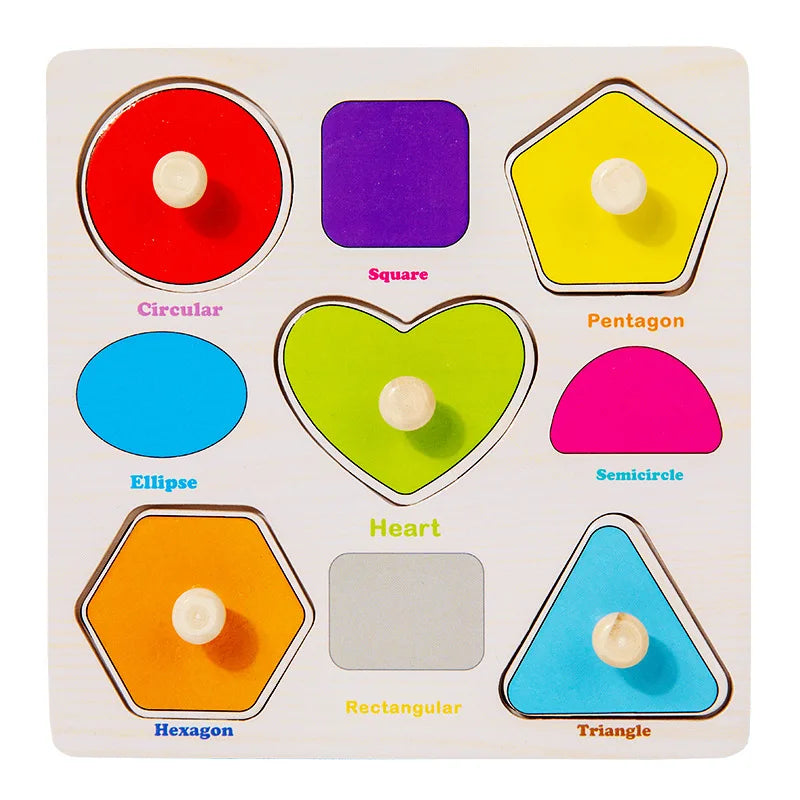 Wooden Puzzles Montessori Educational Learning Toys
