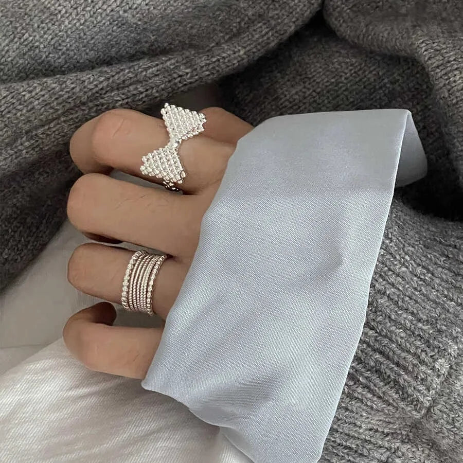 Sterling Silver Big Bow Vintage Ring