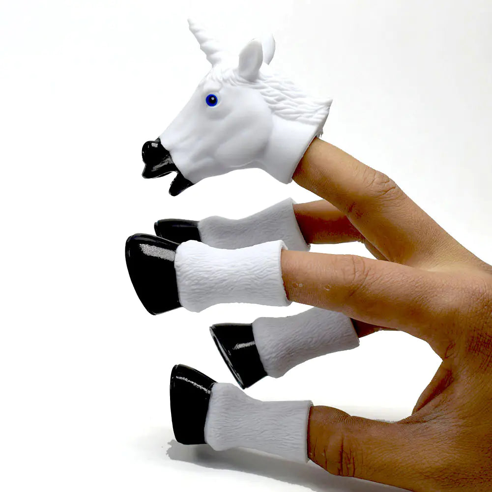 Finger Puppet Set: Unicorn and Pegasus Story Toys
