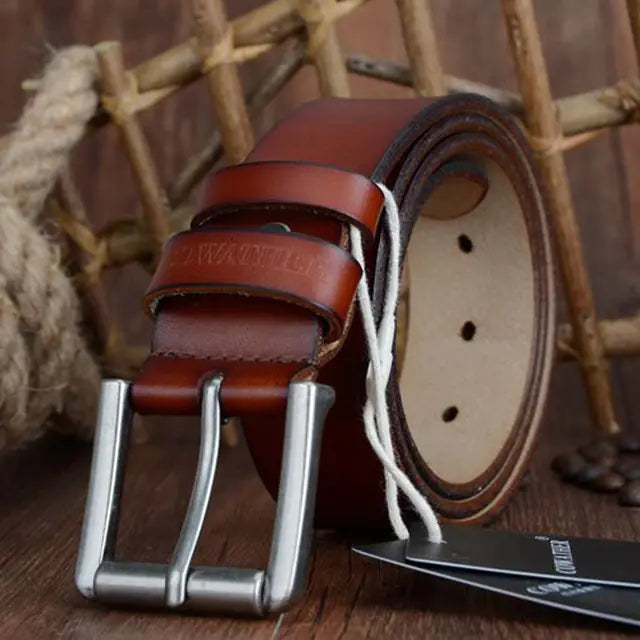 Luxury Leather Belt for Men 100-130cm