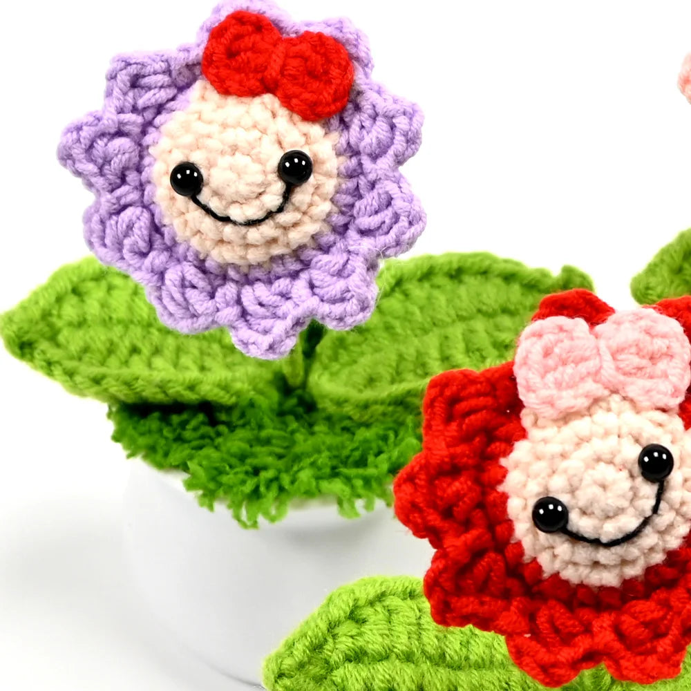 Hand-Crocheted Potted Plants