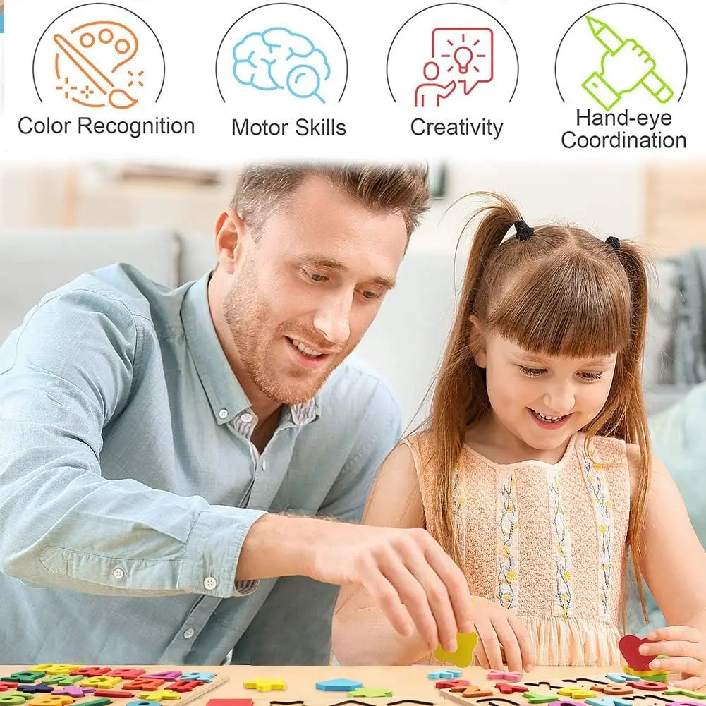Wooden Puzzles Montessori Educational Learning Toys