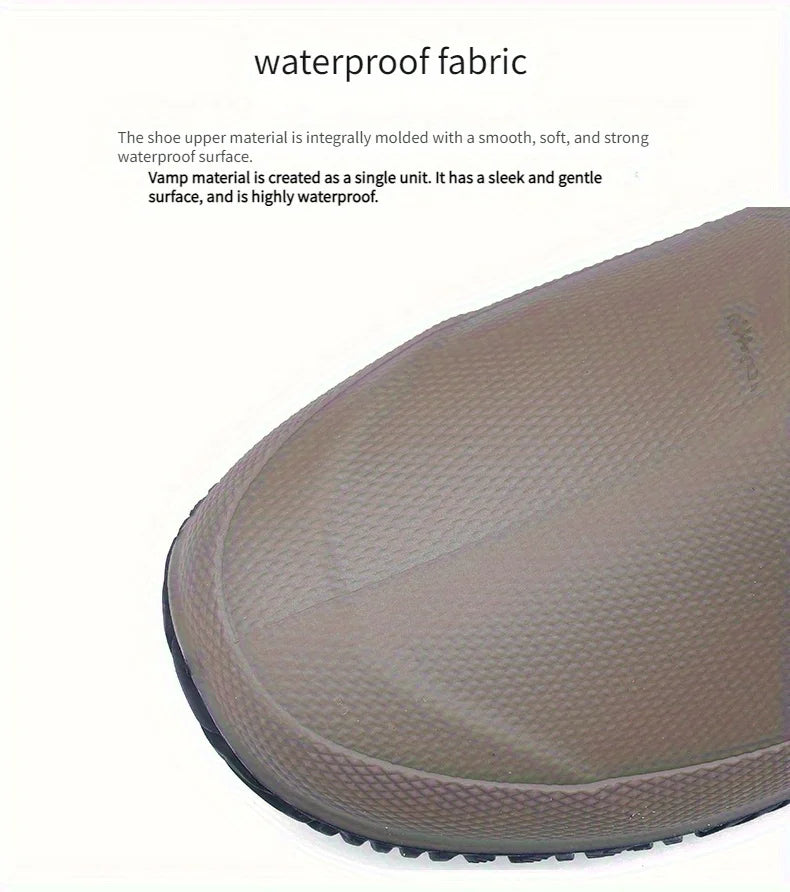 Rain Boots for Men, Fashionable High-Top Rain Boots for Outer Wear, Long-Tube Waterproof and Non-Slip Couple Style Outdoor Fishing Boots