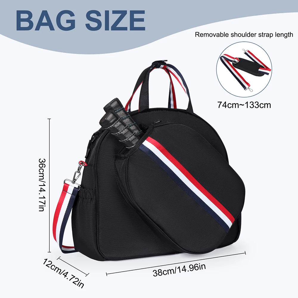 Adjustable Pickleball Paddle Backpack Bag Multi Sport Large Capacity Storage Tennis Racquetball Equipment For Men Women