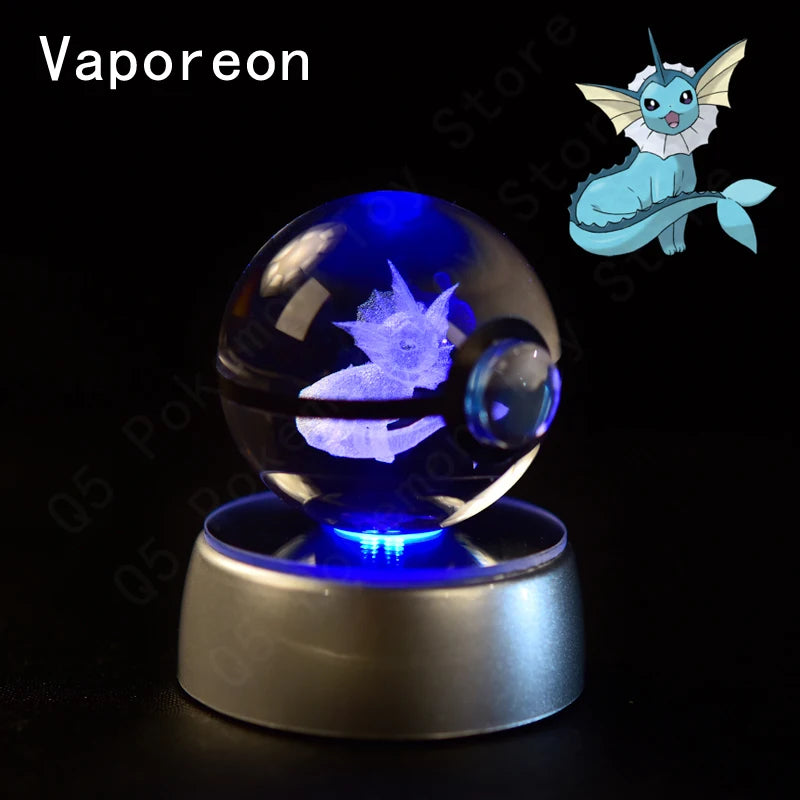 Pokémon Crystal Ball 3D Night Light