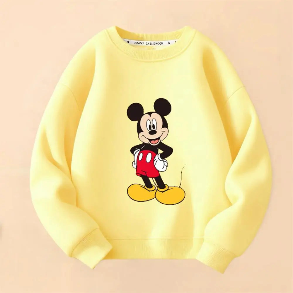 Boys Cute Sweatshirts Red Blue Yellow Tops Long Sleeve Round Neck Pullovers New Design Clothes Baby Printing Hoodie Outer Wear