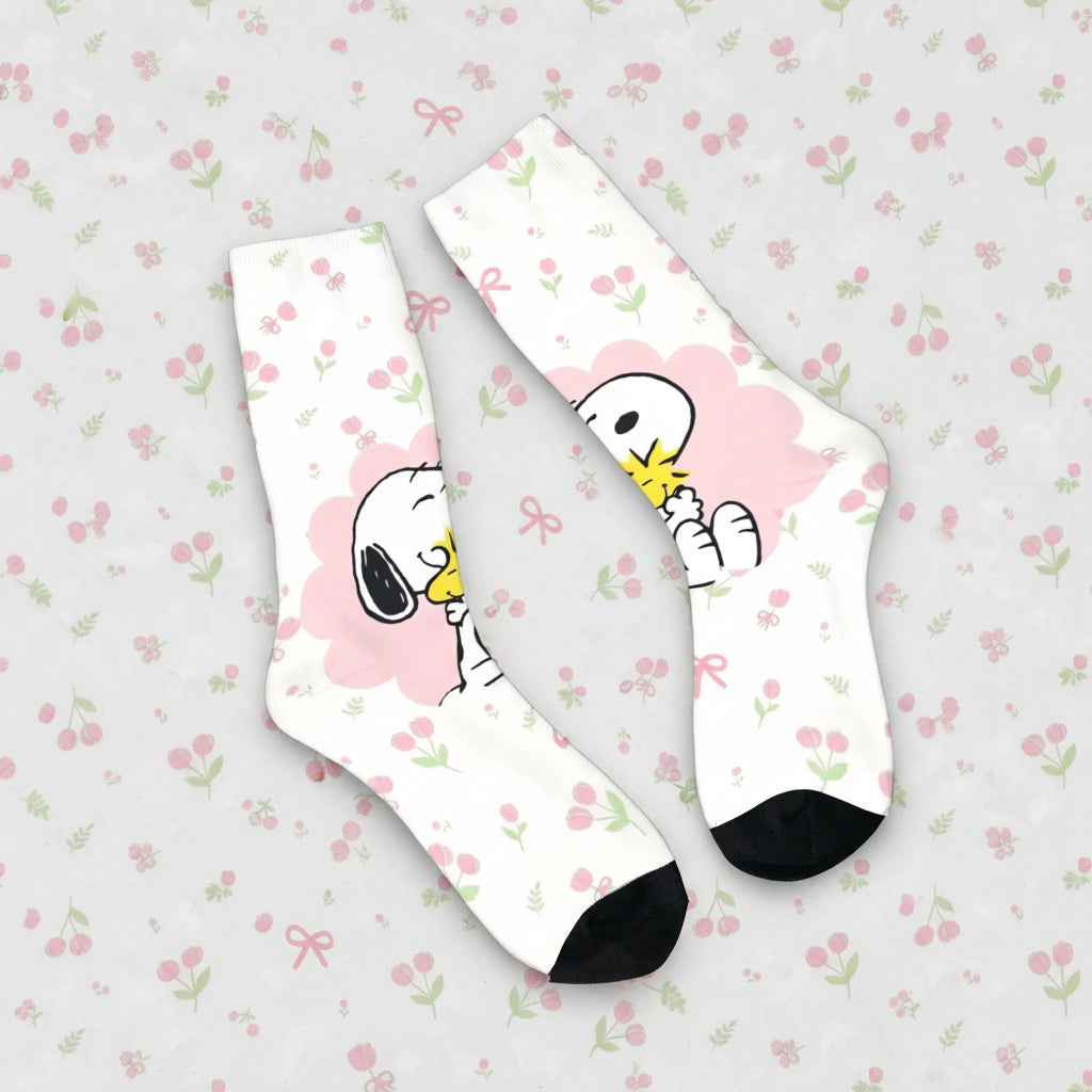 Snoopy Retro Couple Socks – Anti-Skid Design