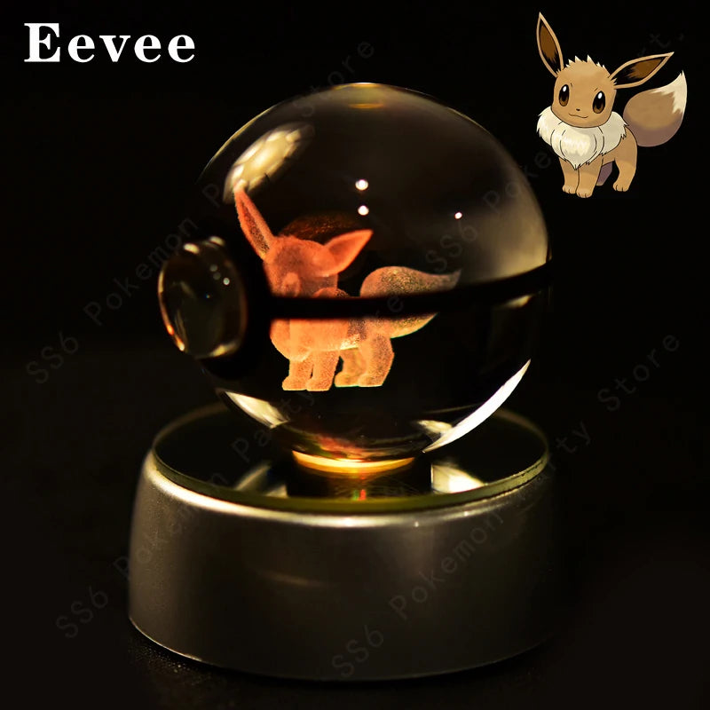 Pokémon Crystal Ball 3D Night Light