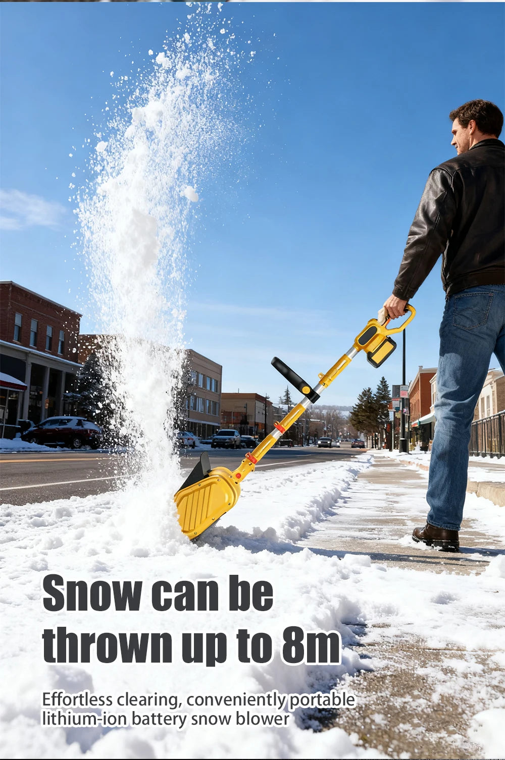 1200W Electric Battery-Powered Cordless Snow Blower