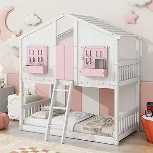 Kid's House Bunk Bed