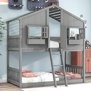 Kid's House Bunk Bed