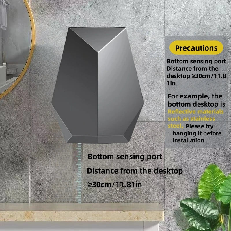 1600W Powerful Hand Dryer, Wall-Mounted Quiet Bathroom Dryer