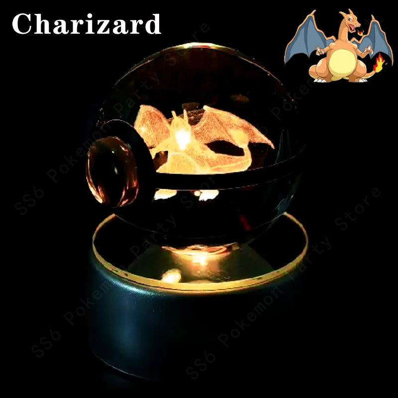 Pokémon Crystal Ball 3D Night Light