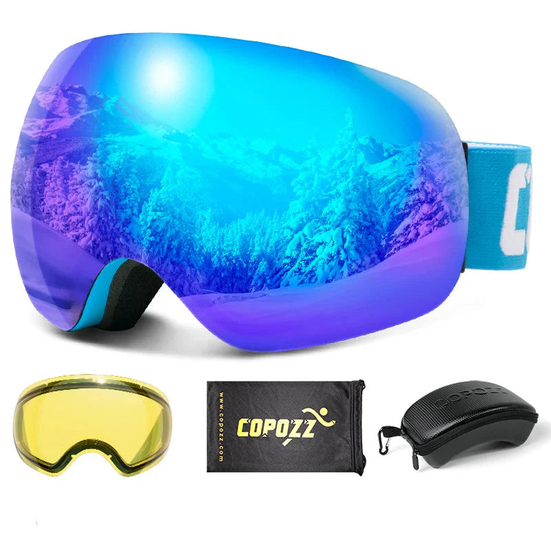 Enhanced Night Vision Frameless Ski Goggles