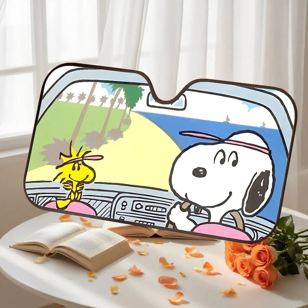 Peanuts Car Windshield Sunshade Cover