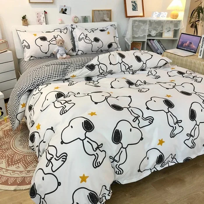 Snoopy Bedding Set – Duvet Cover & Sheet Set