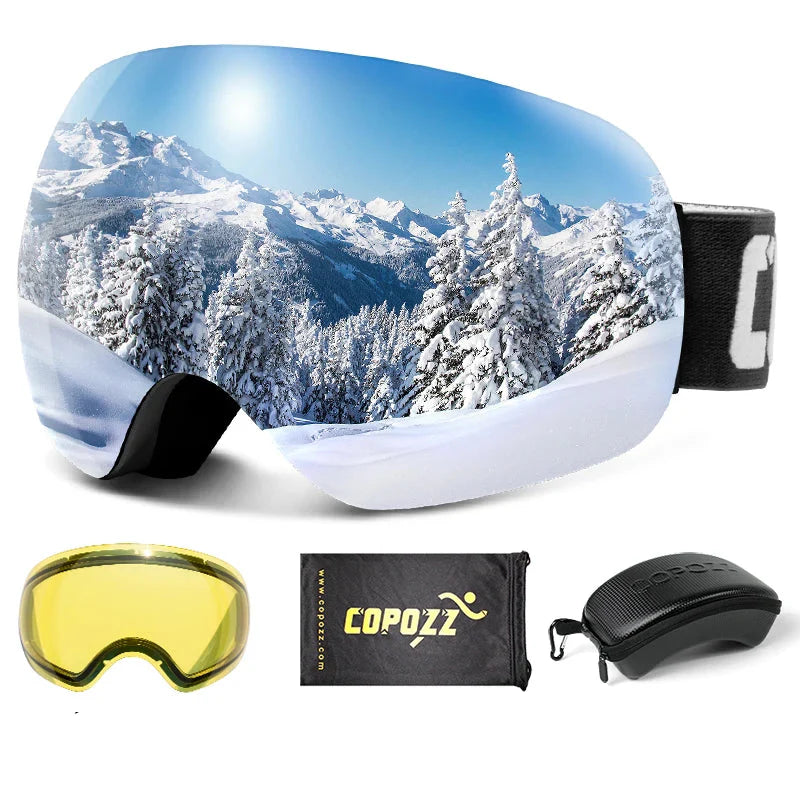 Enhanced Night Vision Frameless Ski Goggles