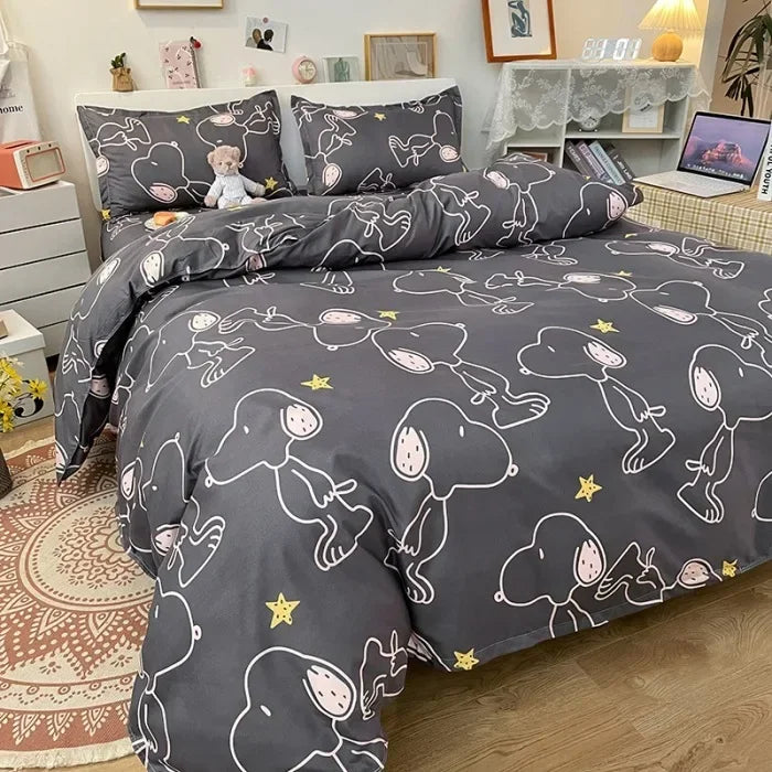 Snoopy Bedding Set – Duvet Cover & Sheet Set
