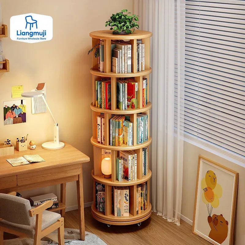 Vertical Rotating Bookcase