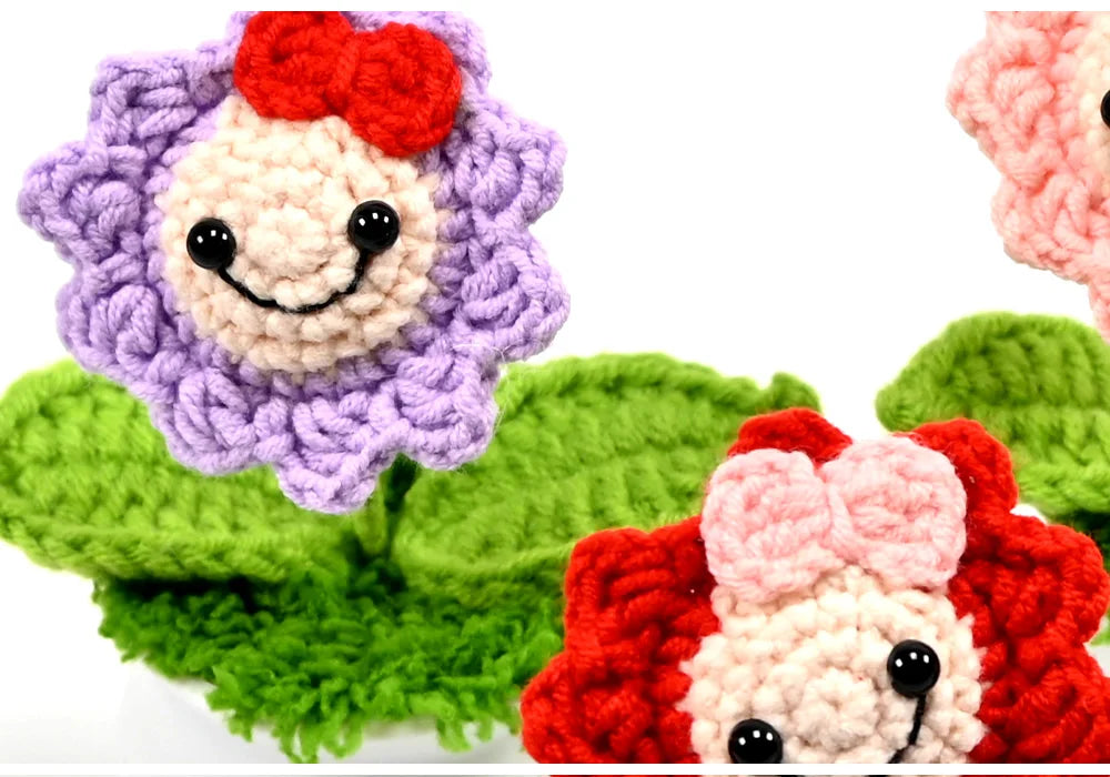 Hand-Crocheted Potted Plants