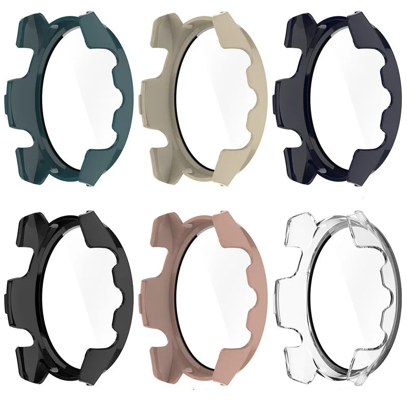 PC Case+Tempered Glass For Garmin Forerunner 265 265S 965 955 255 255S Forerunner 255 255S 955 965 Screen Protector Watch Cover