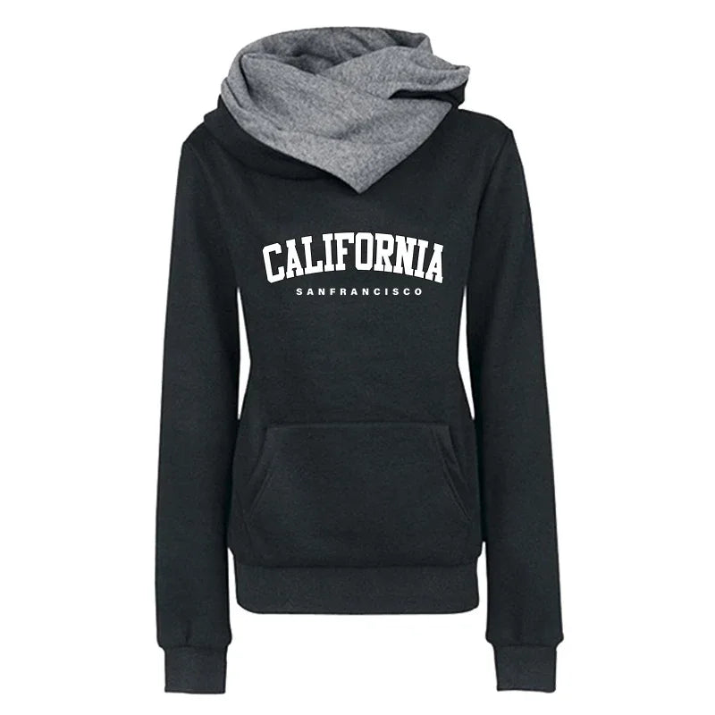 Sports Women's Sweatshirts Quality Fashion Versatile Hoodies Print Double Collar Pullovers Daily Outdoors Hot Sale Autumn Winter