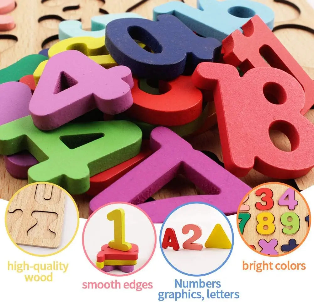 Wooden Puzzles Montessori Educational Learning Toys