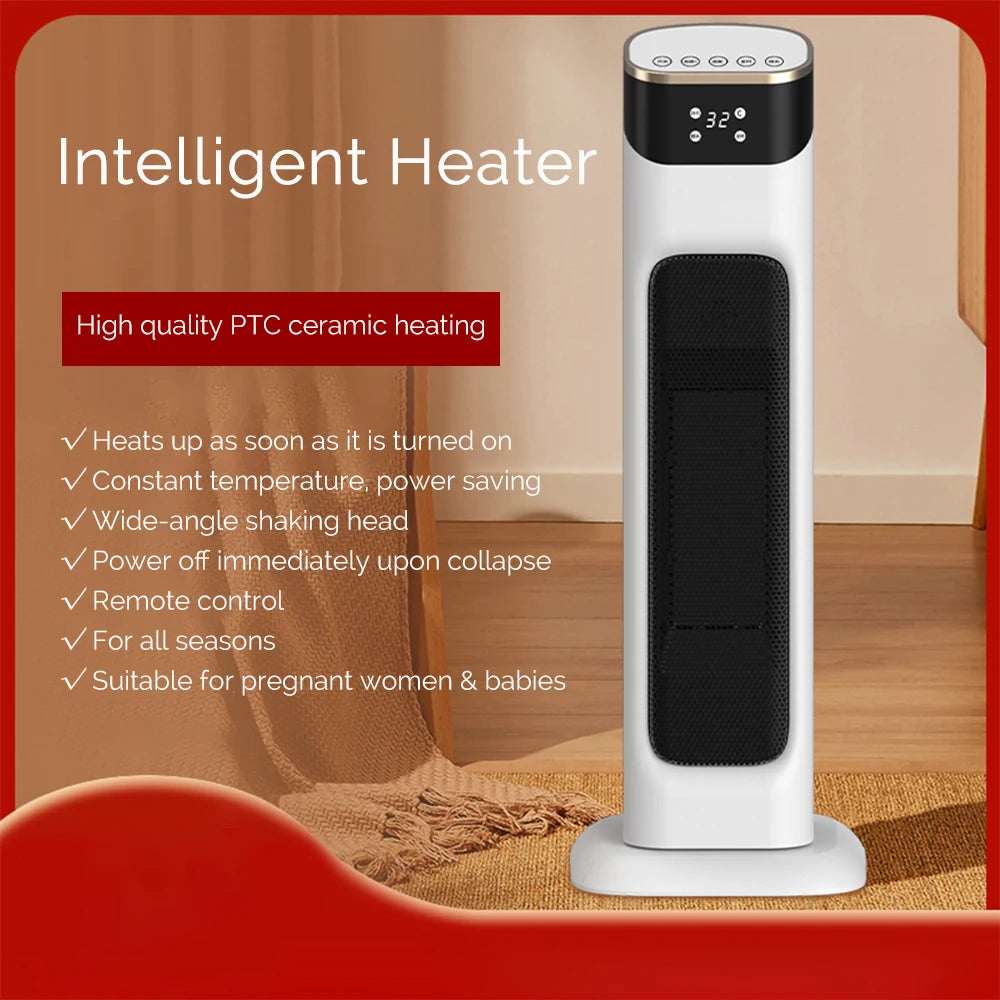 1500W PTC Electric Heater with Adjustable Temperature