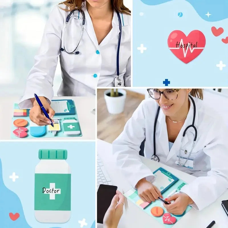 “Becoming a Doctor Is a Job of the Heart” Sticky Note Notebook Set