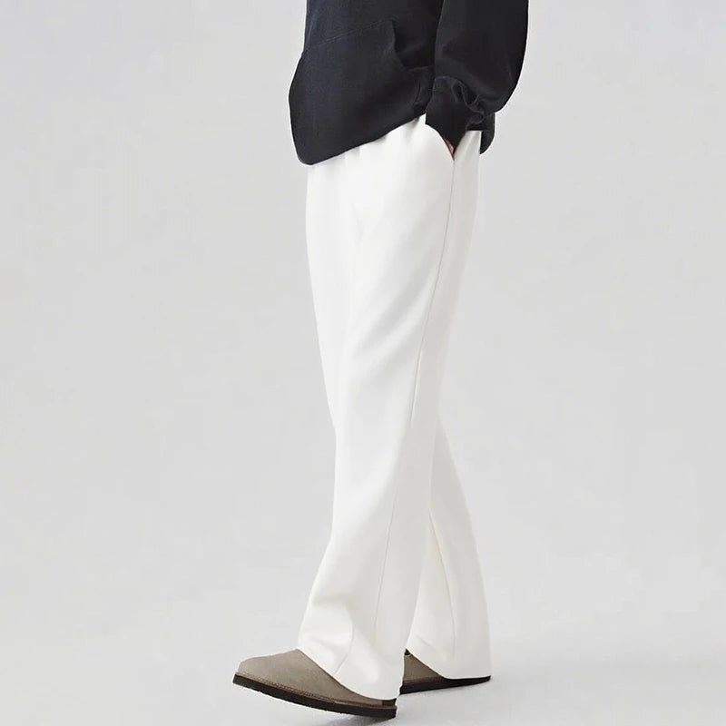 Men's Joggers Sweatpants Autumn Winter Tracksuit Loose Gyms Track Male Black Trousers Solid Color Fashion Baggy Pants Men