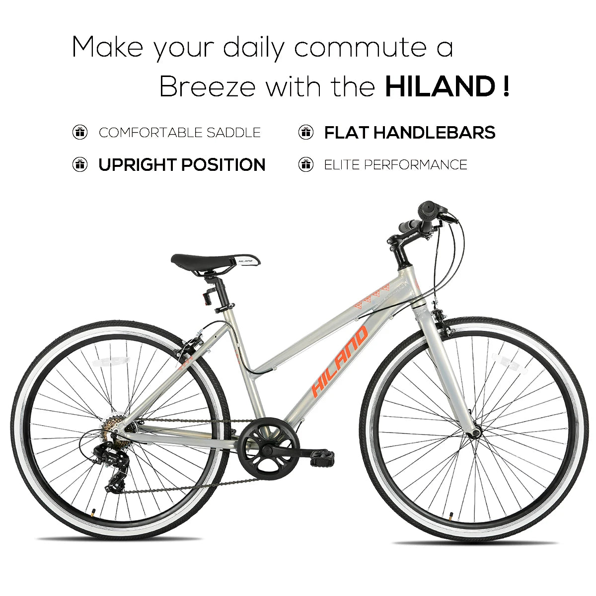 Hiland Hybrid 7-speed Road Bike