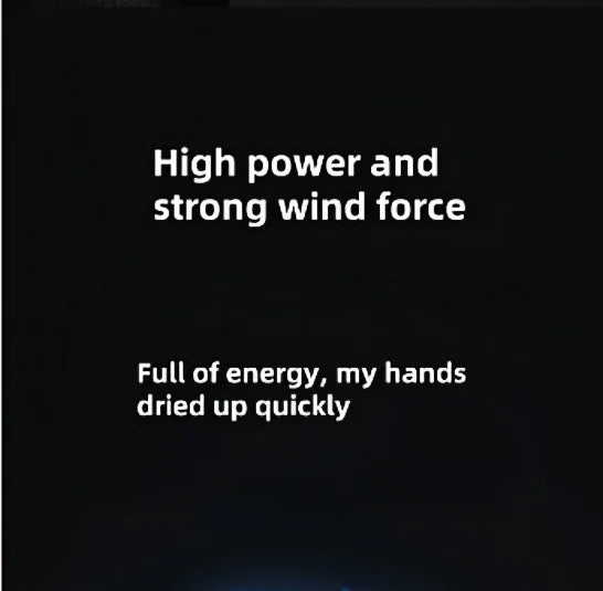 1600W Powerful Hand Dryer, Wall-Mounted Quiet Bathroom Dryer