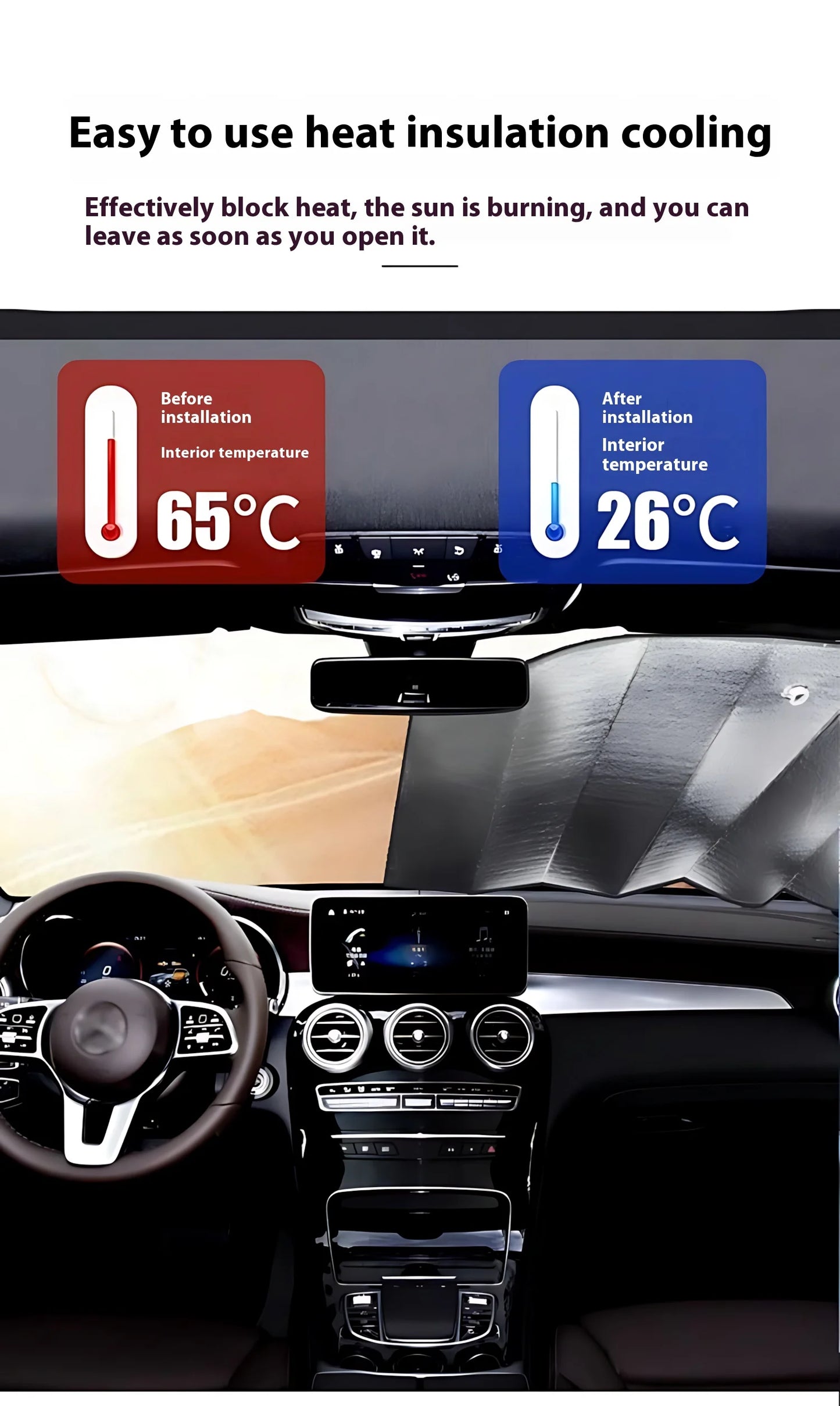 Peanuts Car Windshield Sunshade Cover