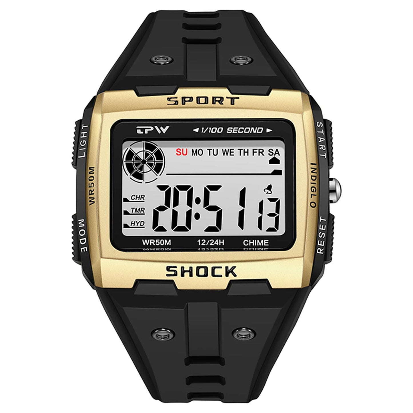 Digital LED Block Sports Watch