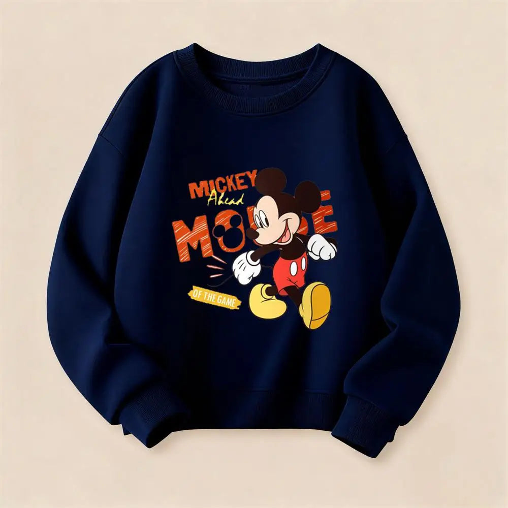 Boys Cute Sweatshirts Red Blue Yellow Tops Long Sleeve Round Neck Pullovers New Design Clothes Baby Printing Hoodie Outer Wear