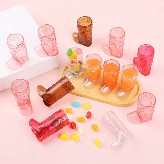 10-Piece Mini Boot Shot Glasses