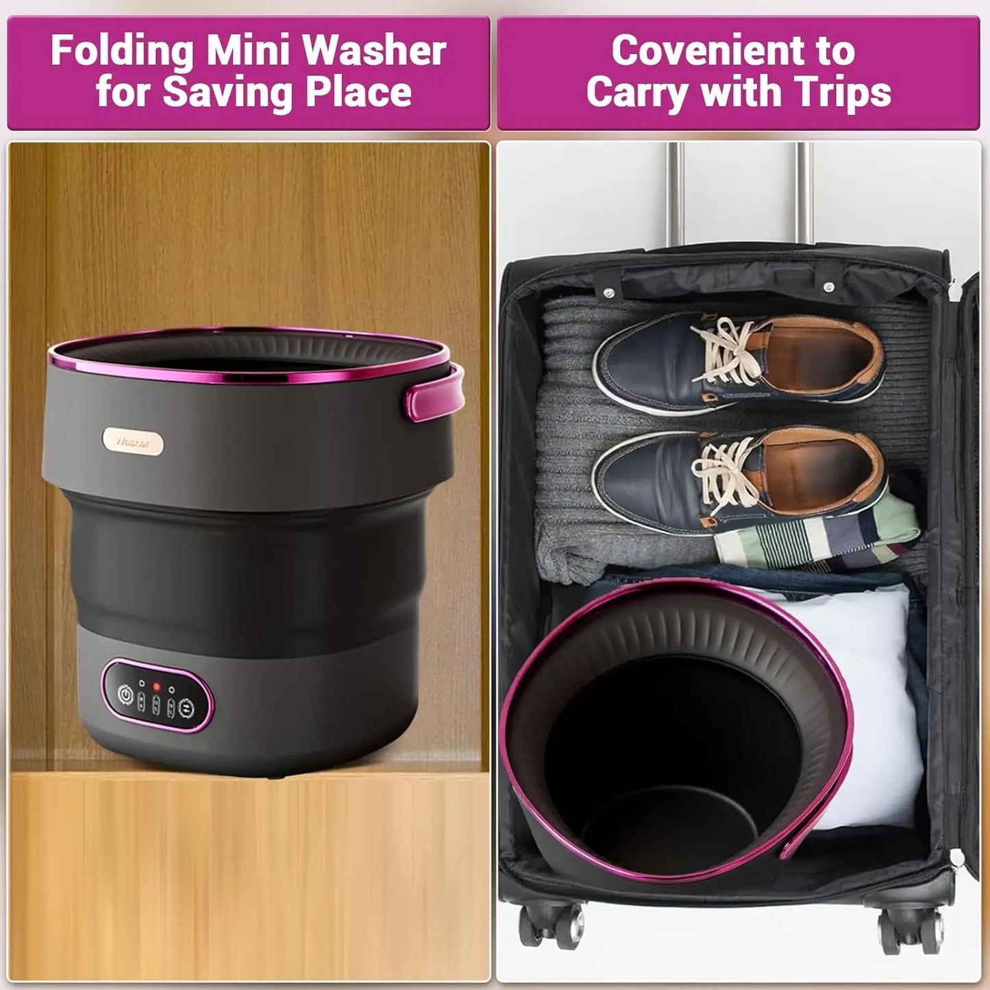 13L Foldable Mini Washer Machine
